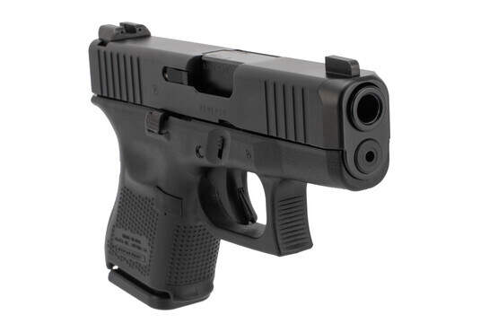 Glock 26 Gen5 9mm pistol features front slide serrations and bull nose with Ameriglo Bold sights